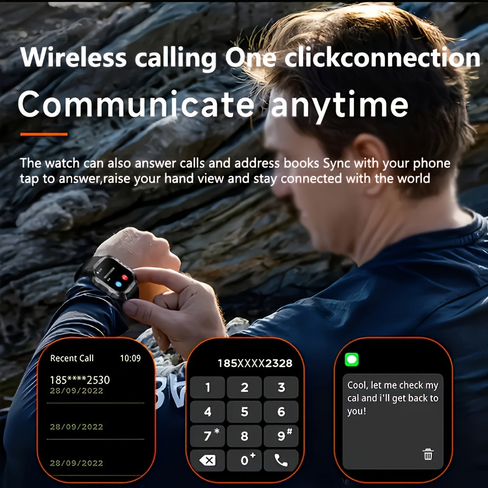 Large-Screen Smartwatch Compatible for iPhone & Android, Wireless Smartwatch with Wireless Calling/SMS, Fitness Tracker, Remote Camera Control, USB - product image 5