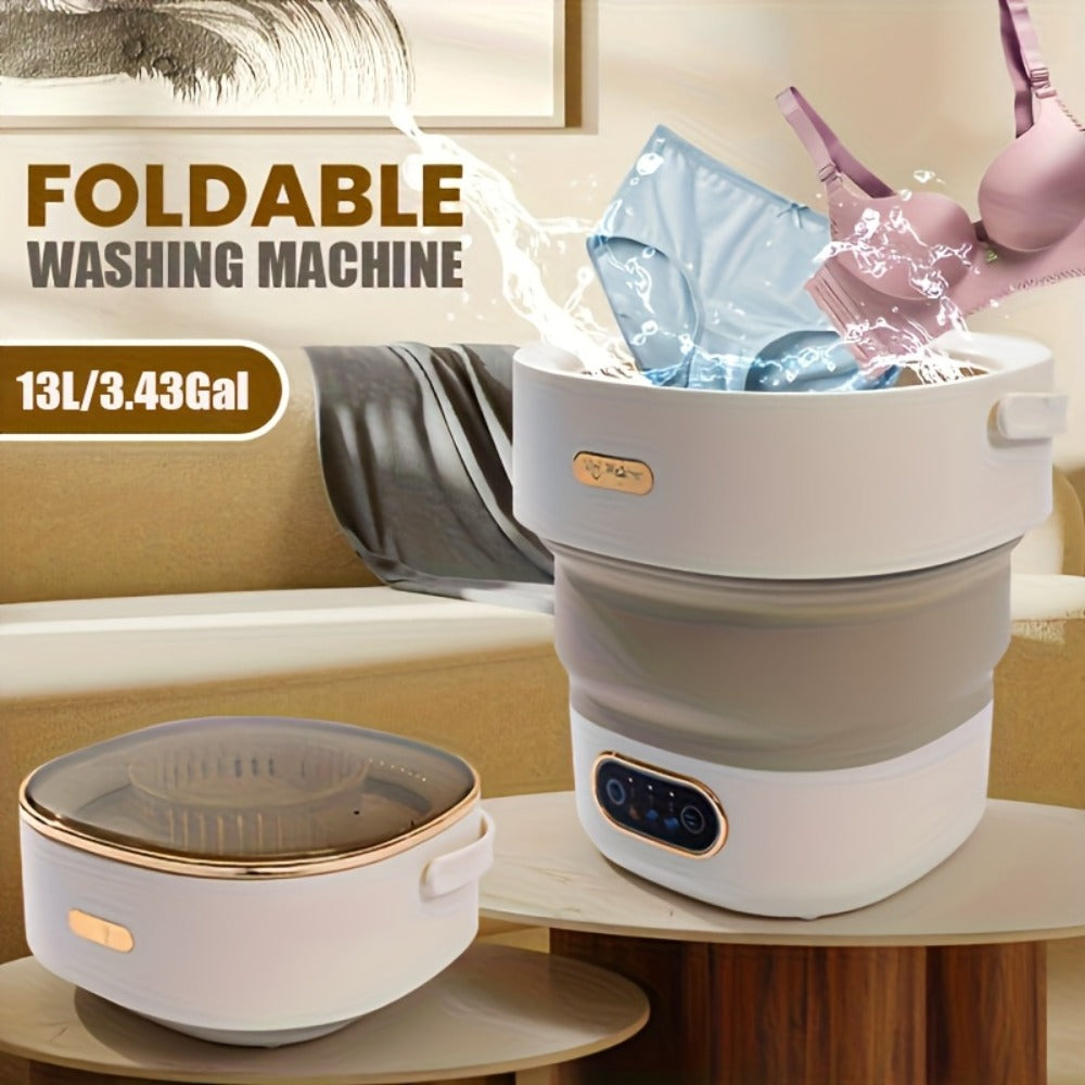 Portable Washing Machine Foldable Mini Washer Large Capacity for Underwear Socks Baby Clothes Apartment Dorm Travel Camping - product image