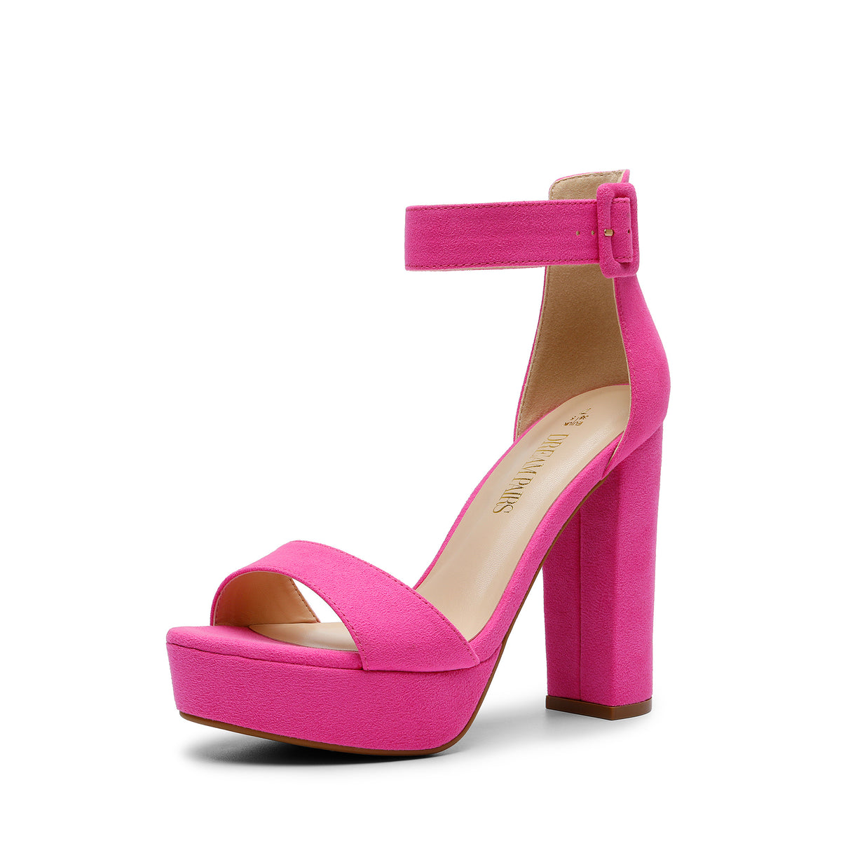 Women Heeled Sandals Pumps for Party for Wedding Womens High Heel Platform Pump Sandal with Ankle Strap Brand Shoes for Ladies Fashion Classic, Women Shoes