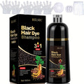Grey Hair Dye Shampoo 3-in-1 Natural Plant-Based Herbal Formula — Non-Stick Scalp, Covers White Hair in Minutes, 500ml — Black, Dark Brown, Chestnut Brown for Men & Women - product image 24