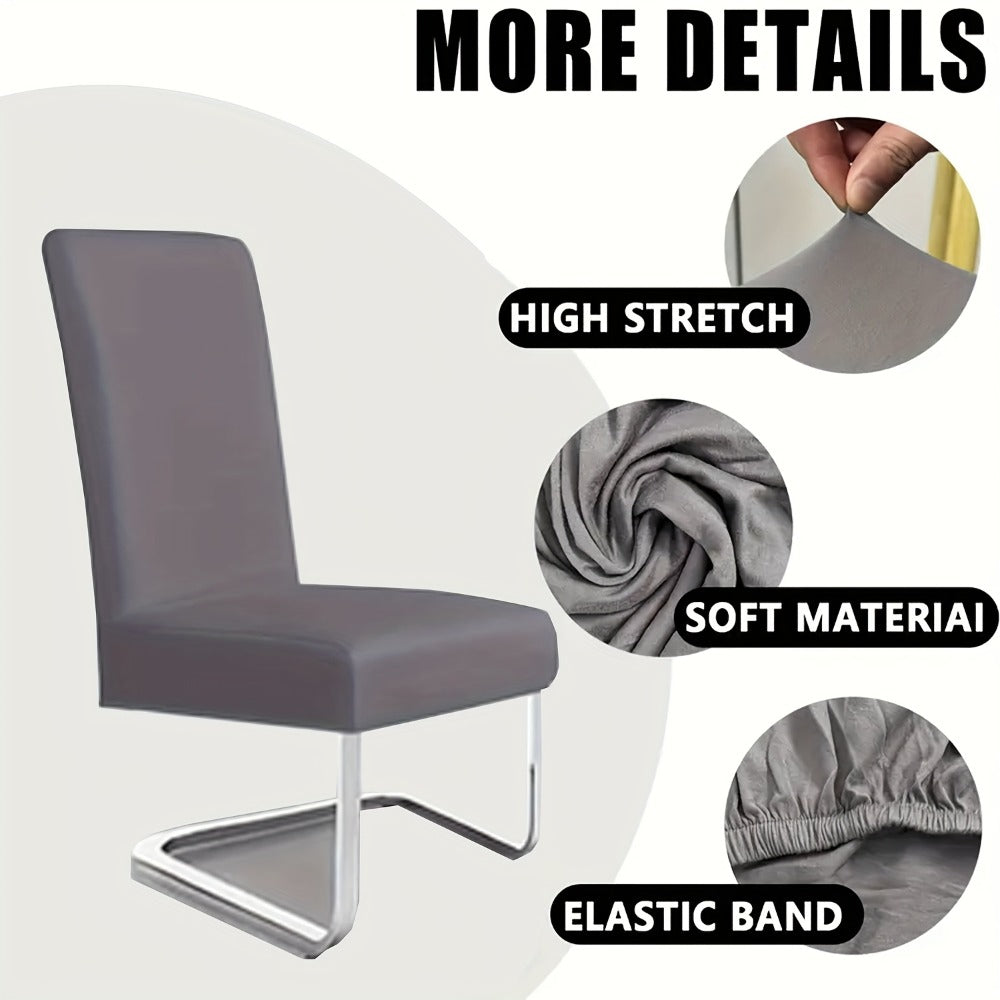 Stretch Dining Chair Covers Set | Elastic Jacquard Slipcovers for Dining Room Kitchen Wedding Office, 4pcs or 6pcs, 9 Colors, Washable Furniture Protector - product image 12