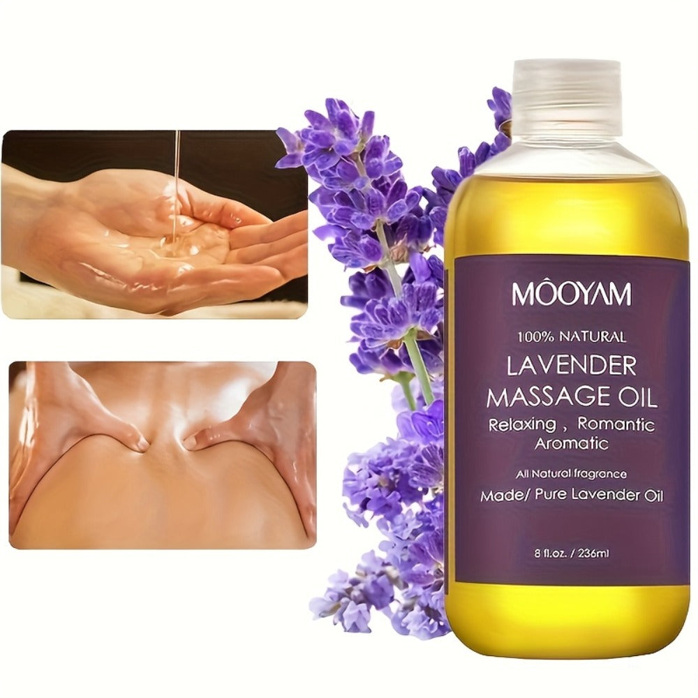 Body Massage Oil with Lavender, Nut Oil & Grapefruit - Deeply Moisturizing Aromatherapy Oil for Dry Skin, Relaxation & Nourishment, Lightweight Non-Greasy Formula for Women & Men - product image 14