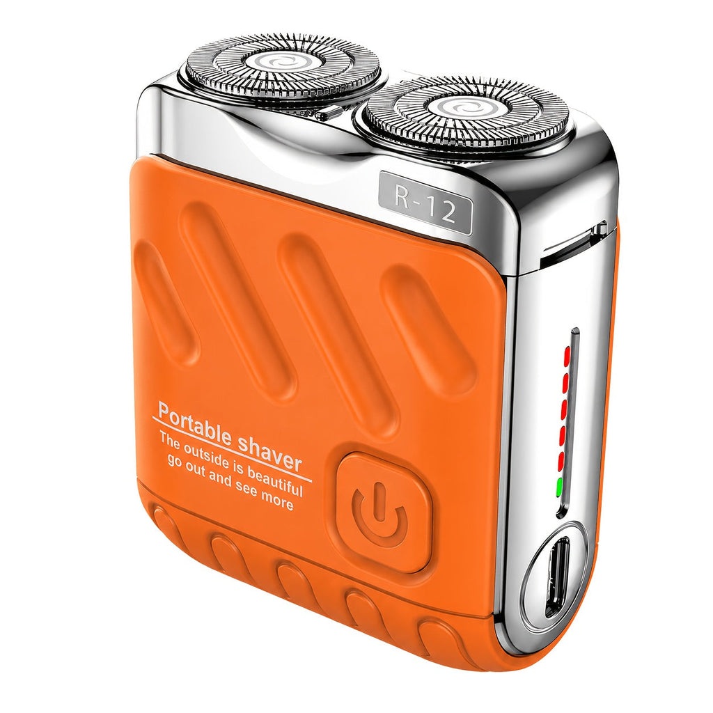 Electric Shaver for Men Magnetic Dual Blade Heads 2-Speed USB Rechargeable Mini Portable Razor Compact Travel Grooming Tool Multiple Colors Waterproof Version Available Orange Blac - product image 26