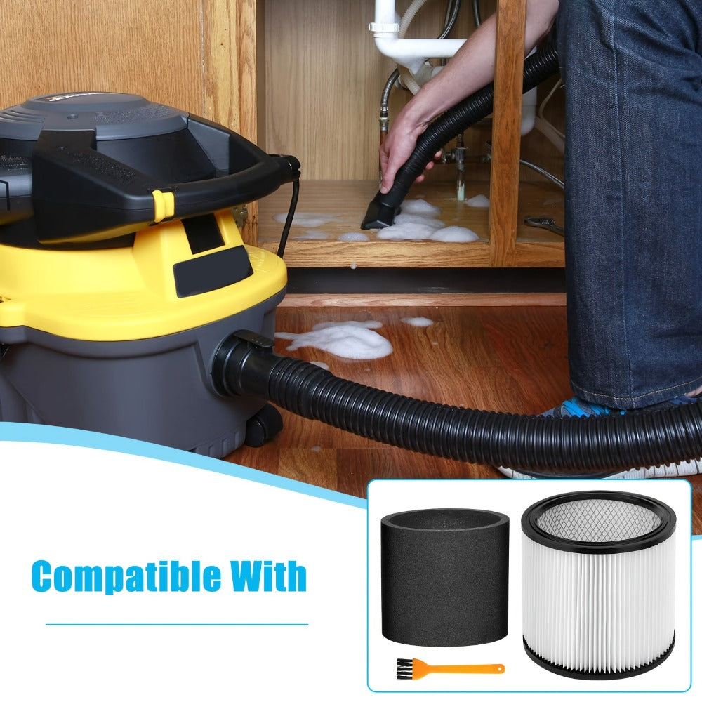 Shop Vac Replacement Filter 2-Pack – Washable Cartridge Filter Compatible with 90350 90304 90333, Fits Most Wet Dry Vacuum 5 Gallon and Above, Reusable Wet Dry Vac Filter Set - product image 7