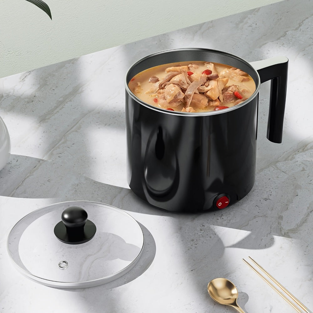 Electric Hot Pot 1.5L Non-Stick Saucepan – Portable Mini Electric Cooker for Noodles, Pasta, Eggs, Steak & Ramen | Fast Heating, Dorm & Travel Friendly - product image 8