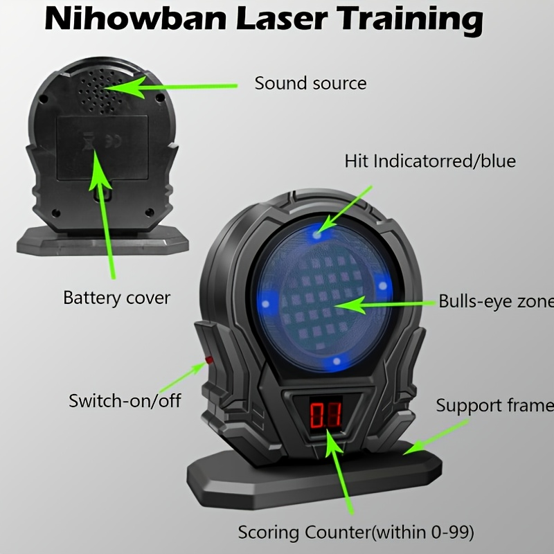 Laser Training Target for Dry Fire Practice | Portable Reactive Laser Shooting Target Compatible with Dry Fire Laser Training Systems | Indoor Marksmanship - product image 8