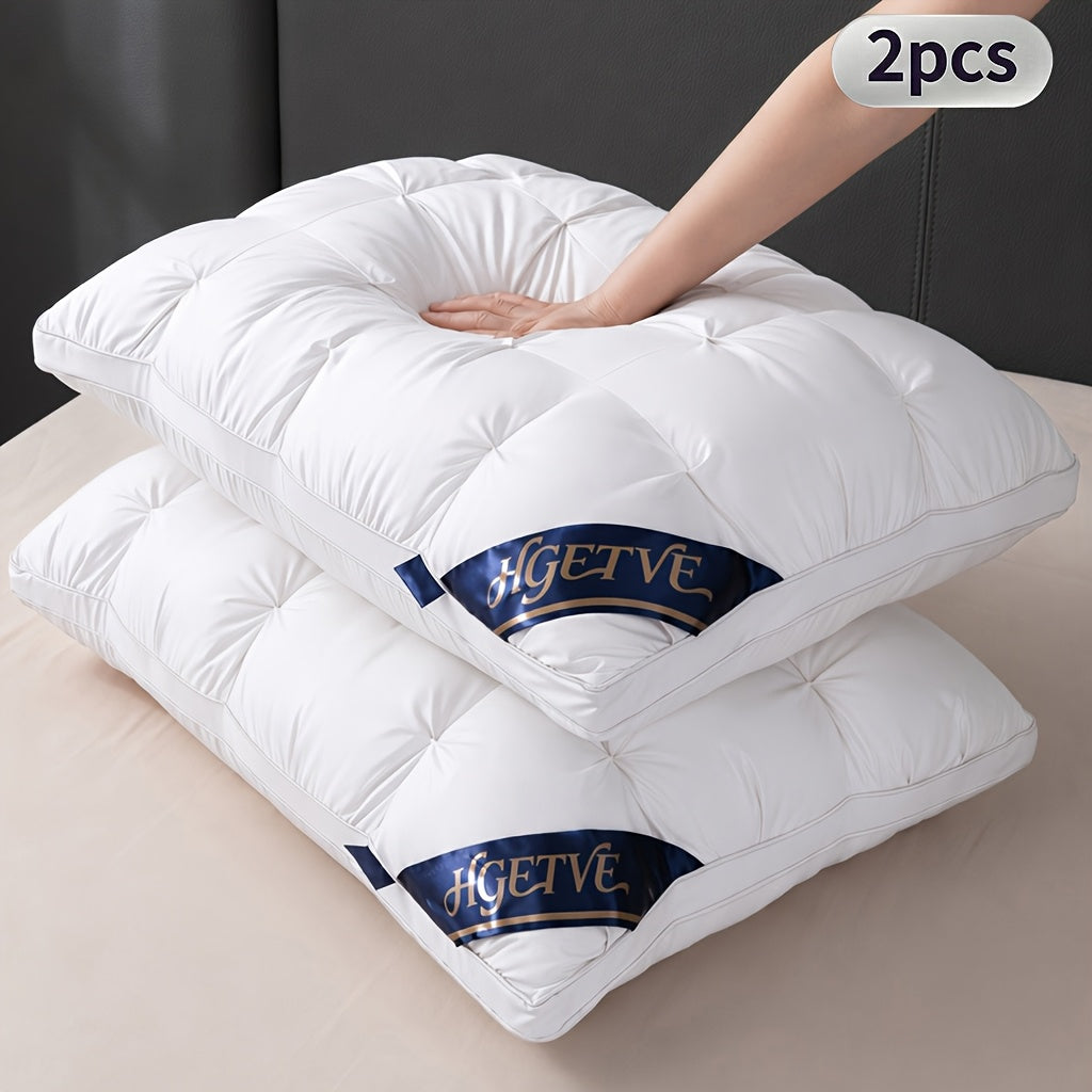 2pcs Hotel Quality Sleep Pillow, Deep Sleep Neck Pillow, Highly Elastic and Plump Pillow Core, Hypoallergenic and Skin-Friendly Pillowcase, Easy Clean, Soft - product image 3