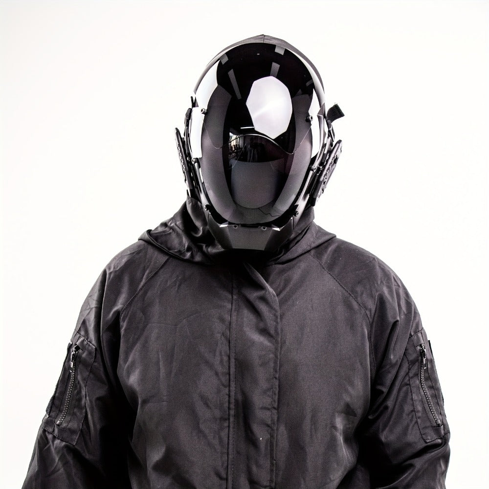 Futuristic Sci-Fi Half Face Costume Prop for Halloween Cosplay, Rave Bar Club Party, Stage Performance & Photography, Cool Gift for Adults Men Women - product image 3