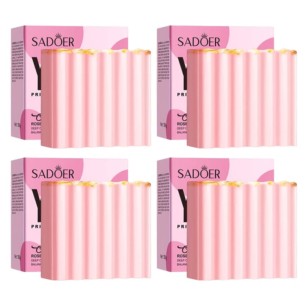 Intimate Cleansing Soap Rose Essence Built-in Bubble Net Rich Foam pH Balance Moisturizing Private Parts Soap for Women Peach Strawberry 2pcs 4pcs - product image 9