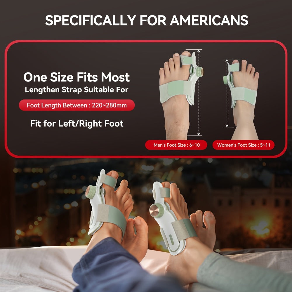 Bunion Corrector Splint with Double Correction – Stepless Adjustable Knob, 3-Angle Fixing Plate, Fits Left & Right Foot for Men & Women - product image 6