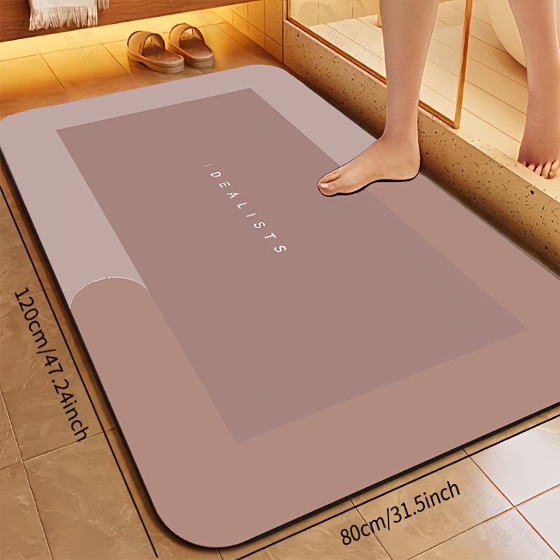[Popular Choice] Super Absorbent Quick-Dry Bath Mat - Soft, Non-Slip Diatomite Design, Suitable for Showers, Bathtubs, and Doors - Hypoallergenic, the Perfect - product image 6