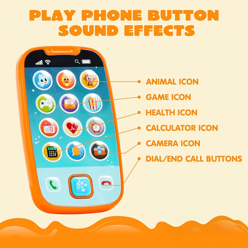 Pretend Play Phone with Music, Sound Effects & Learning Features, Gift for Infants Toddlers Boys Girls – Baby Smartphone & Remote Control Toy Set with Horse - product image 6