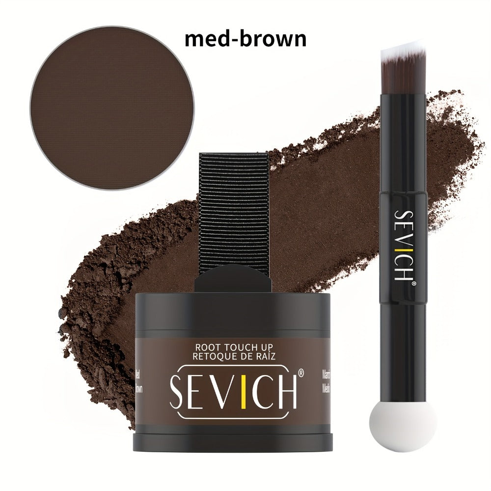 Hairline Powder Root Touch-Up Kit with Refill & Brush – Waterproof Instant Grey Hair Concealer Fills Sparse Hairline Bald Spots Eyebrow Powder for Women Men 4g+4g - product image 7
