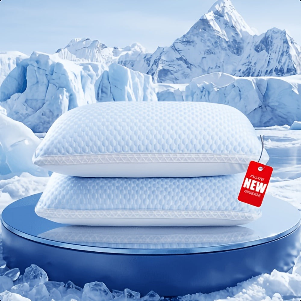 Cooling Bed Pillows 2-Pack, Non-Collapsing Soft Support Pillow with Neck & Cervical Support, Breathable & Machine Washable, Queen Size Bed Pillows for Back Side Stomach Sleepers - product image 10