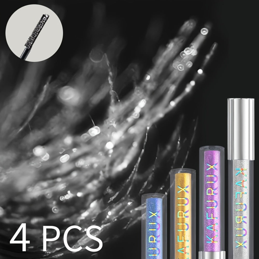 Colored Mascara Set 4pcs for Women — Vibrant Silver Blue Yellow Purple Curling Long-Lasting Formula, Highly Pigmented Bold Eye Makeup for Daily Wear Clubbing Festival Party Looks - product image 2