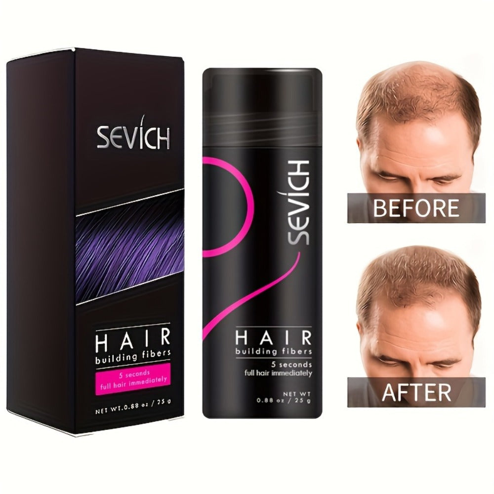 Hair Building Fibers with Spray Head 2-Pack Set - Instant Thickening Powder for Thinning Hair, Conceals Hair Loss, Bald Spots & Receding Hairline, Black Dark Brown Medium Brown - product image 9