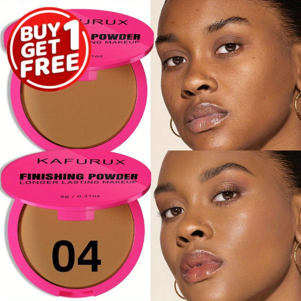 Pressed Powder Foundation 2 Pcs Set Waterproof Sweatproof Lightweight Buildable Coverage Non-Sticky Non-Drying Natural Matte Finish Concealer Makeup for All Skin Types 5 Shades Wom - product image 9