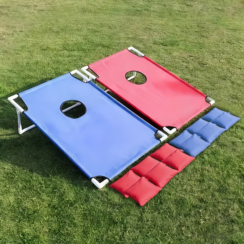 Cornhole Game Set with 12 Bean Bags Cornhole Boards Red Blue Gift Box for Outdoor Backyard Camping Beach Indoor Party Yard Games Holiday Gift Family Fun Bean - product image 5
