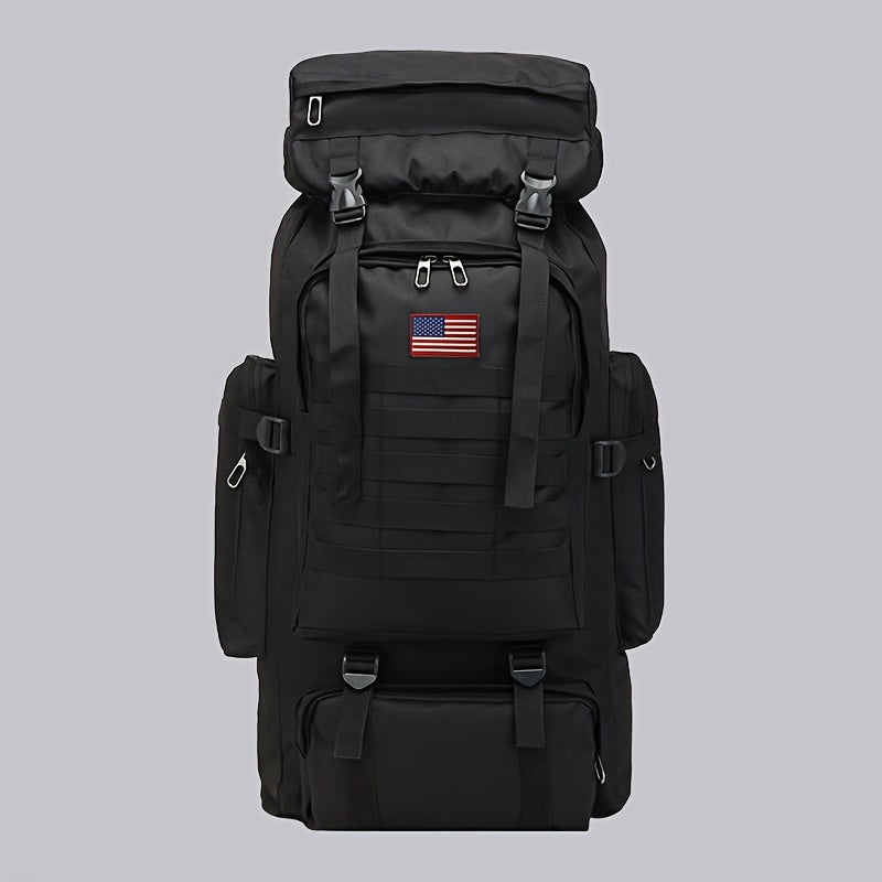 Tactical 3-Day Assault Pack Oxford Fabric DIY System for Camping Hunting Travel Unisex – Military Hiking Backpack 80L