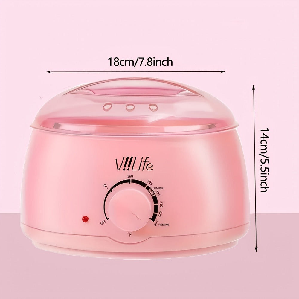 Hard Wax Warmer Kit 43 Piece Complete Home Waxing Set with Pink Hard Wax Beads - No Strip Hair Removal for Face Eyebrow Body Brazilian Bikini Underarm - Professional Wax Pot Machin - product image 6