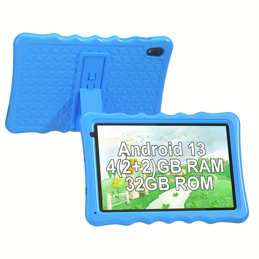 Learning Tablet Gift for Boys & Girls, Blue / Pink – Kids Tablet 10.1 Inch Android 13 with 4GB RAM 32GB, 6000mAh Battery, Dual Camera, WiFi, Bluetooth - product image