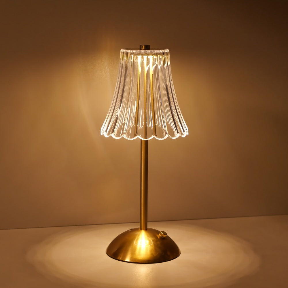 LED Retro Metal Table Lamp for Bedroom, Nordic Bedside Night Light with USB Charging, Warm Atmosphere Desk Lamp for Living Room Reading - product image