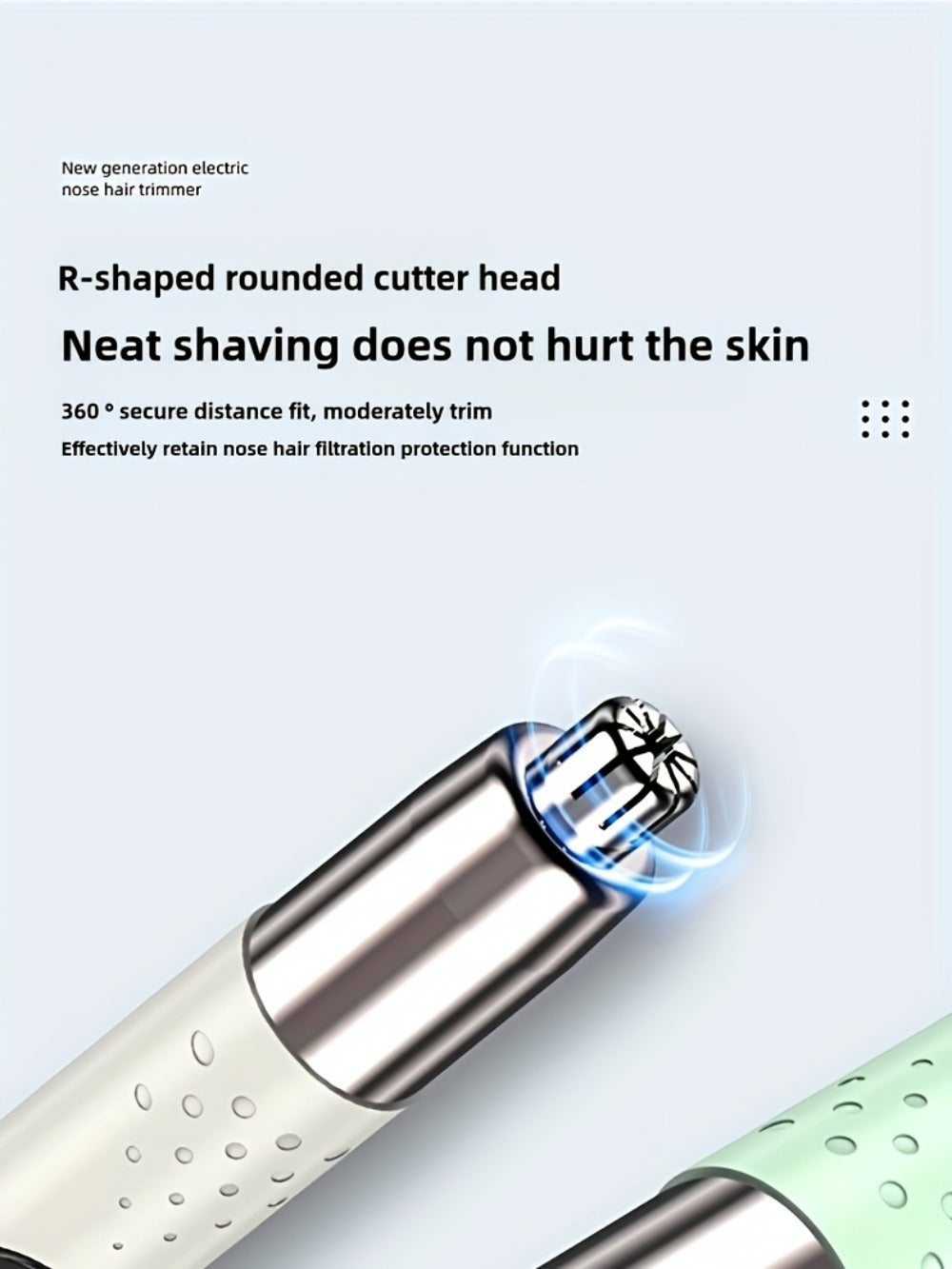 Nose Hair Trimmer Electric – USB Rechargeable Stainless Steel Unisex Trimmer for Nose, Ear & Eyebrow Hair, No-Pull Painless Cutting, Portable Stylish Design for Men & Women - product image 10
