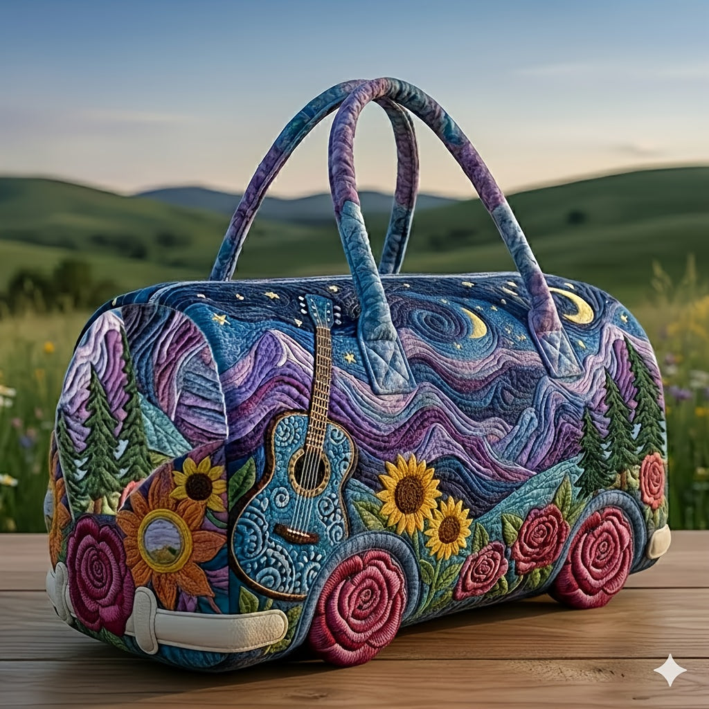 2026 New Quilted Patchwork Handbag, Vintage Patchwork Overnight Travel Bag, Fitness Clutch, Short Trip Overnight Bag - product image 5