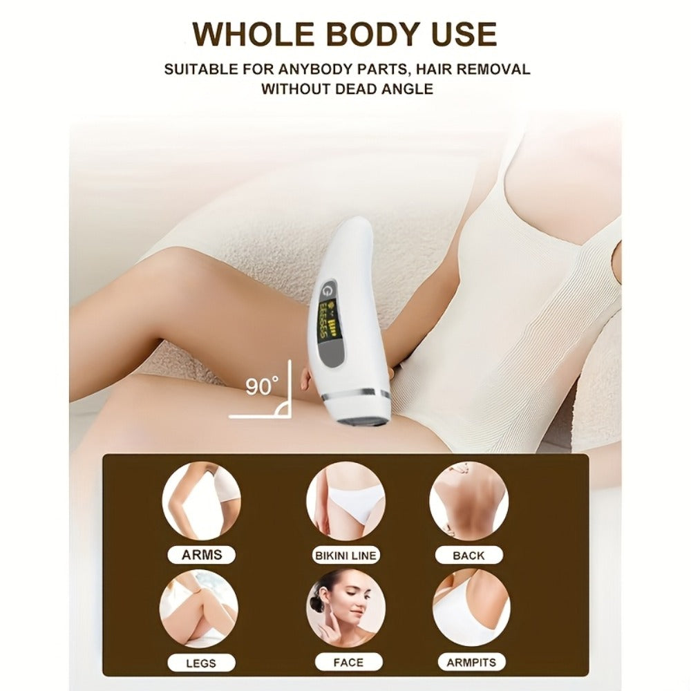 IPL Hair Removal Device LEFINEE Flagship Pro Cordless 999K Flashes — Painless Permanent Hair Remover for Women & Men, Adjustable Intensity Full Body Face Legs Bikini Underarms At-H - product image 7