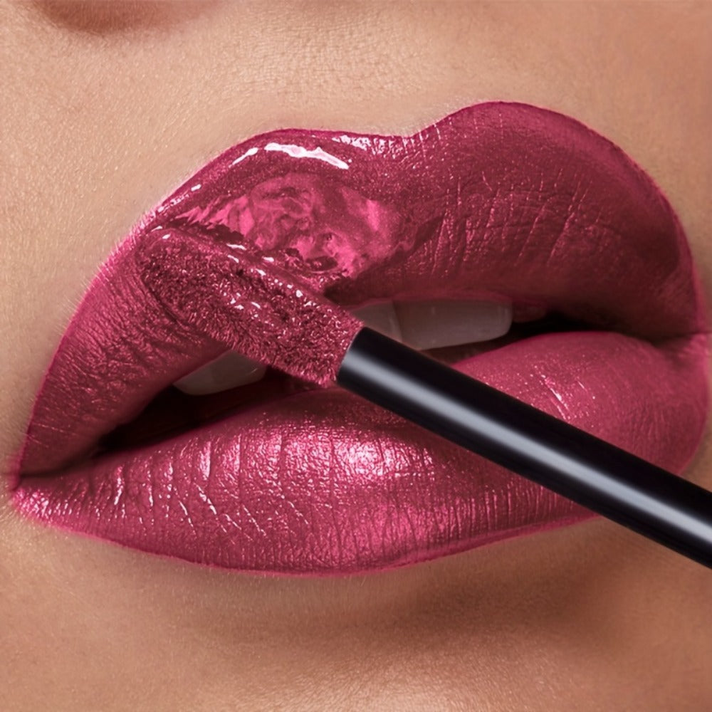 Metallic Glitter Liquid Lipstick 22 Shades Waterproof Shimmer Lip Gloss Non-Sticky Plant Squalane Formula - Long-Lasting Transfer-Proof Bold Lip Tint for Party Festival Bridal Dail - product image 5
