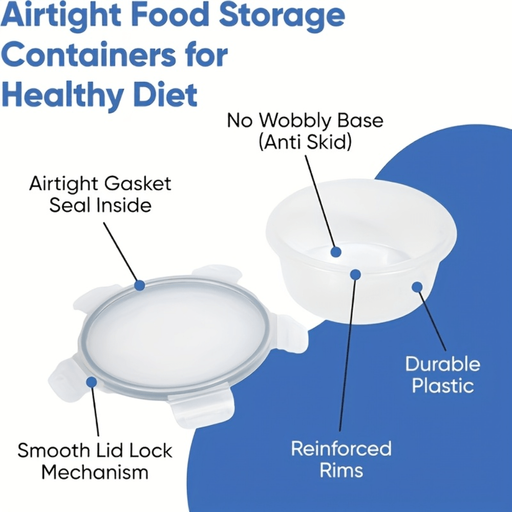 48 pcs Set, Including 6/12/24 Boxes and 6/12/24 Lids Food Storage Box Set, Refrigerator Storage Box Sealed and Leak-Proof, Bpa-Free, Reusable Lunch Box with - product image 8