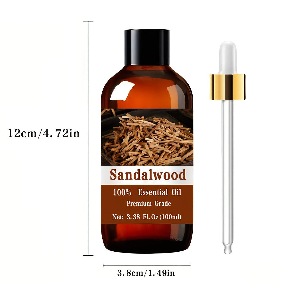 Sandalwood Essential Oil 100% Pure Undiluted 100ml — Warm Woody Grounding Scent for Aromatherapy Diffuser Meditation Yoga Massage Hair Skin Nail Care Relaxation Body Oil Women Men - product image 5