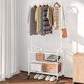 Rolling Laundry Basket with Wheels and Hanging Rack, Laundry Sorter Cart with Shelf and Locking Casters, Heavy Duty Steel Frame, Multifunctional Clothes Hamper for Laundry Room Bed - product image 21