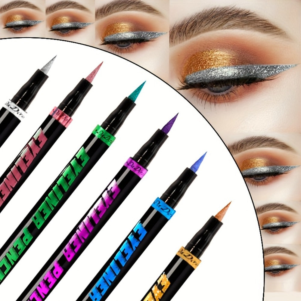 Eyeliner Pencil Set Waterproof 6 Colors Smudg1e Proof Long Lasting Colored Eye Liner for Women Pigmented Gel Eyeliner Pencils Makeup Kit Holiday Gift - product image 7