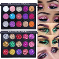 Glitter Eyeshadow Palette 2-Pack 15 Colors Each — Shimmer Metallic Sequin Foil Squalane-Infused High Pigment Eye Shadow Set for Stage Festival Party All Skin Tones Women - product image 6