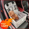 Car Dog Mat Front Seat Cover Scratch & Dirt Resistant – Durable Pet Travel Mat for Car Front Passenger Seat, Non-Slip Waterproof Dog Seat Protector, Black Grey - product image
