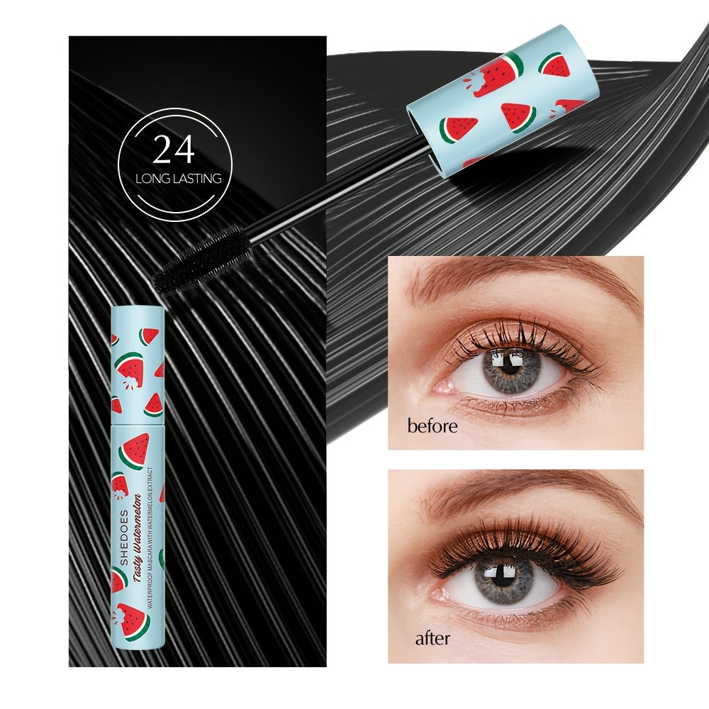 Waterproof Mascara 2 Pack Watermelon — Lengthening Curling & Thickening Formula, Natural Lash Extension, Long-Lasting Smudge-Proof, Beginner-Friendly Eye Makeup for Women - product image 8