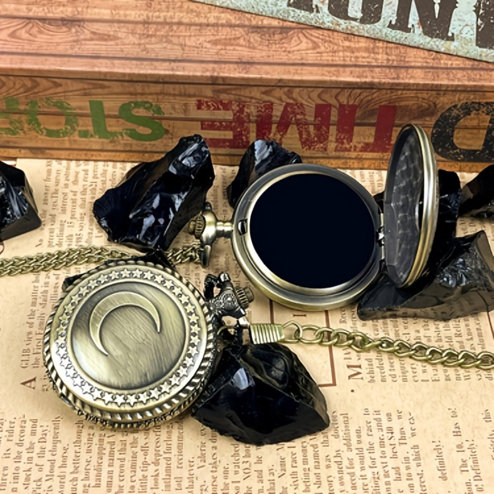 Divination, Meditation, Feng Shui & Spiritual Healing Tool, Animals Star & Moon Zodiac Designs, Gift for Crystal Lovers | Obsidian Scrying Mirror Natural - product image 10