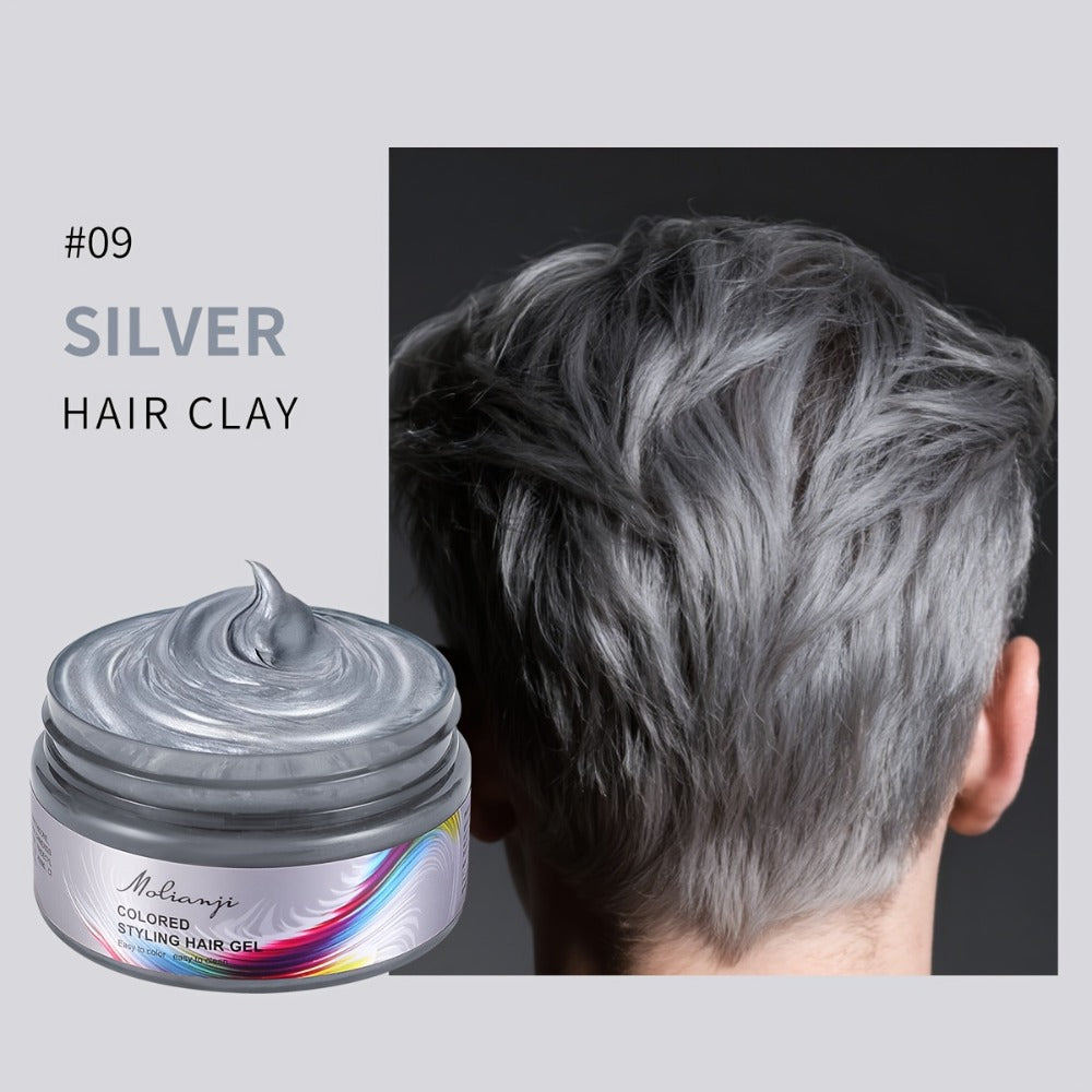Hair Color Wax Temporary Hair Dye 3.53oz — 9 Vivid Shades, Easy Wash, Non-Damaging, Mixable Colors for Halloween Carnival Festival Cosplay Party - product image 14