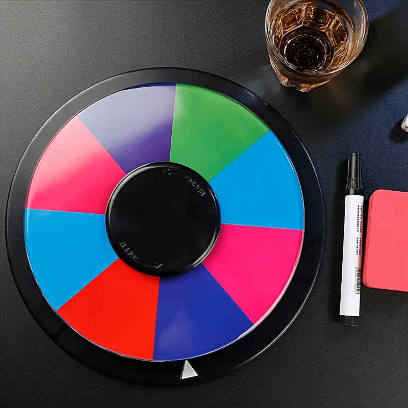 Spinning Prize Wheel 10 Inch – Rotating Game Wheel for Party Games, Family Game Night, Classroom Activities, Prizes, Questions & Challenges, Fun Interactive Spin Wheel
