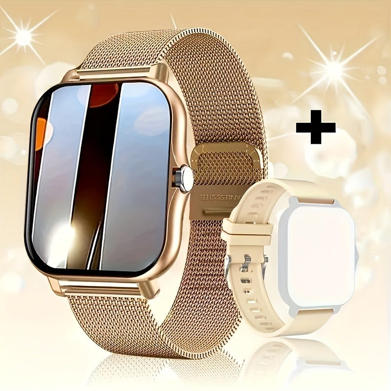Fitness Tracker Watch Compatible with Android & iPhone for Men and Women, Dual Strap – Bluetooth Calling Smartwatch with 1.83" Full Touch Screen, Multiple Sport Modes, Music Control & Sedentary Reminder