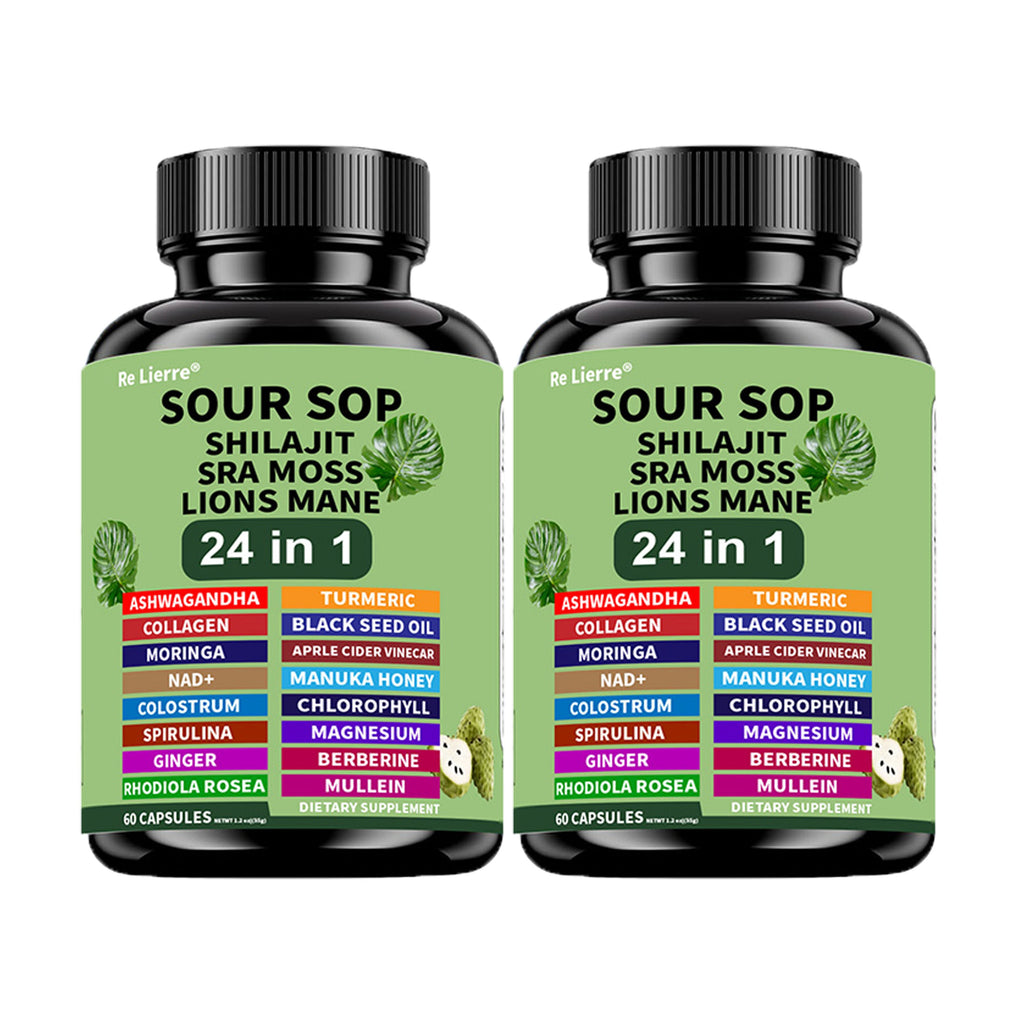 Sea Moss Capsules 24-in-1 with Soursop, Lion's Mane, Shilajit & 20 More Superfoods — Gut Health, Immune Support, Brain & Antioxidant Defense Formula for Women & Men - product image 15