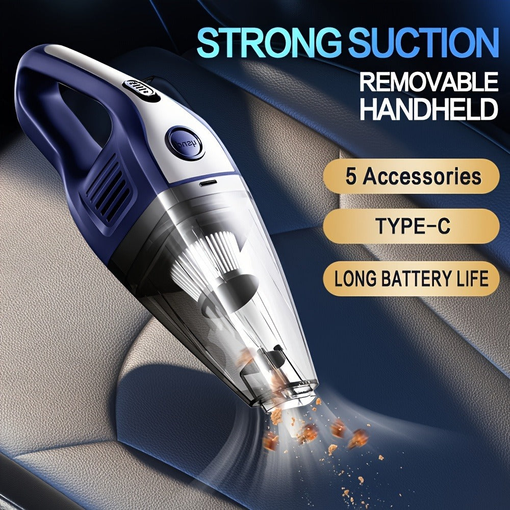 Handheld Cordless Vacuum Cleaner with Powerful Suction – Portable USB Rechargeable Mini Vacuum with Multiple Accessories for Car, Home, Office & Tight Spaces - product image 9