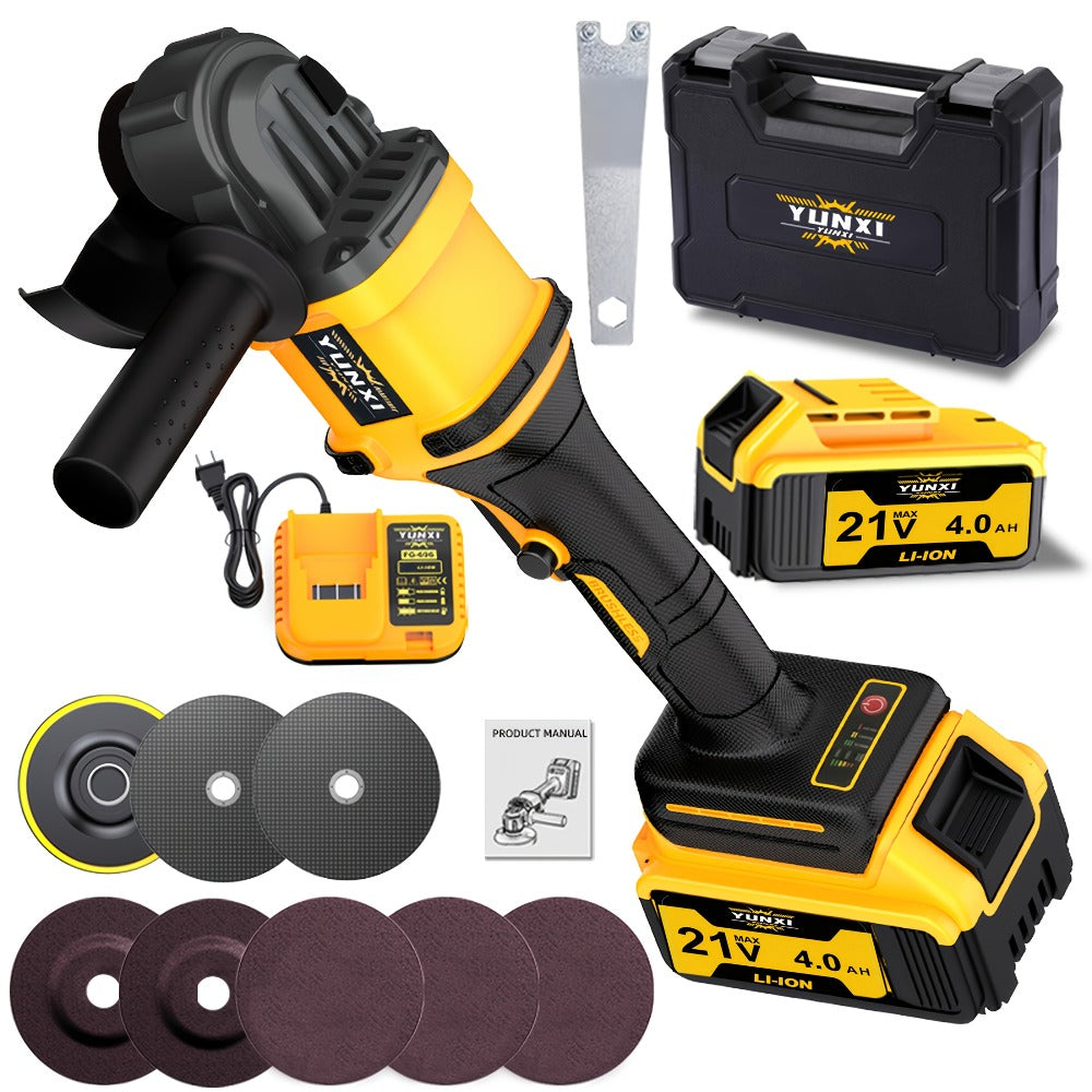 Rechargeable Angle Grinder Cordless Lithium Battery Polishing Rust Removal Tool Lightweight Handheld Grinder for Men Women - product image 4