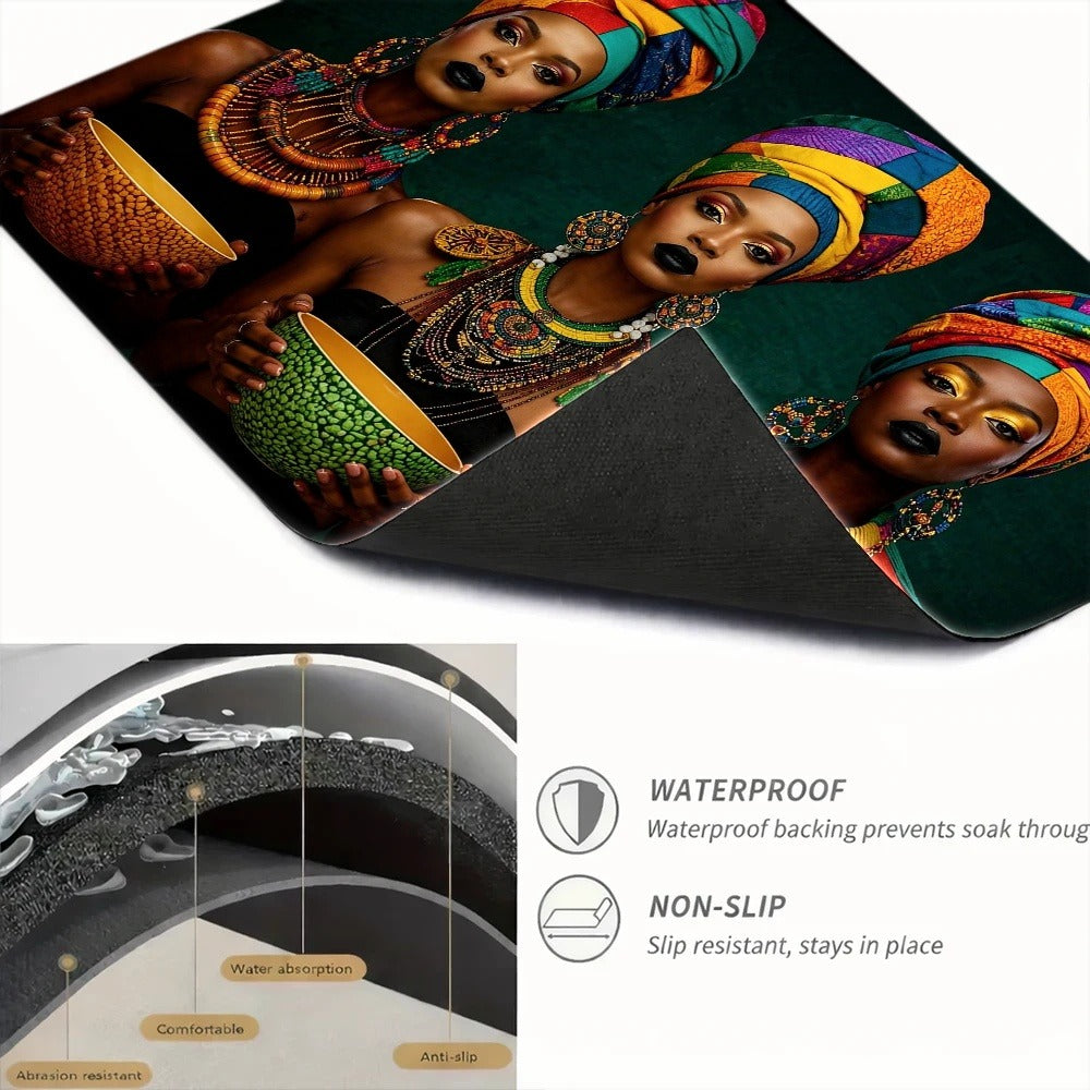 Stove Protector Mat African Tribal Pattern | Heat-Resistant Cooktop Cover for Gas Stove Induction Cooker & Oven | Reusable Non-Slip Kitchen Mat | Glass Countertop Washer Dryer Top  - product image 9