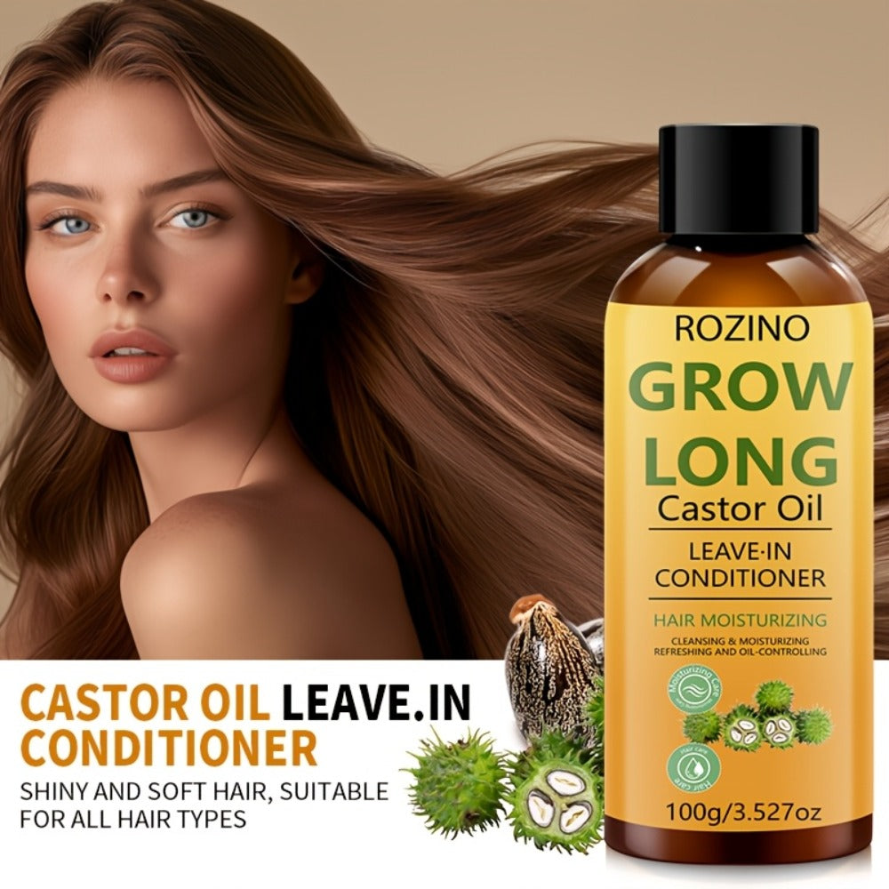 Deep Repair Castor Oil Hair Conditioner 100ml Thickening Scalp Treatment — Strengthens Roots Removes Dandruff Controls Oil & Prevents Hair Loss for Dry Damaged Thinning Hair All Ha - product image 5