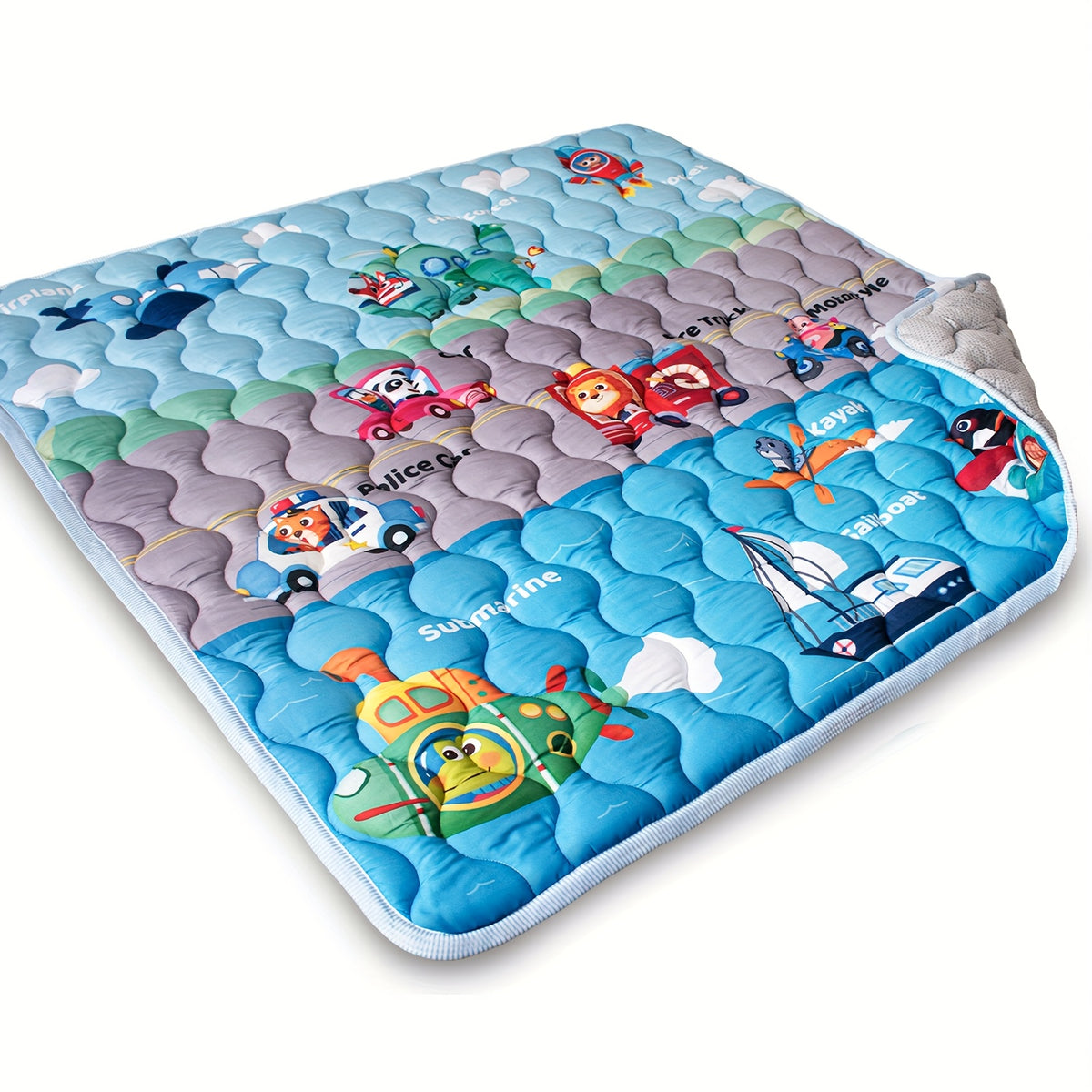 Baby Play Mat, 50x50 Playpen Mat with Super Soft Touch, Activity Mat with Upgraded Anti-Slip Bottom, Machine Washable Crawling Mat for Floor & Picnic - product image 13