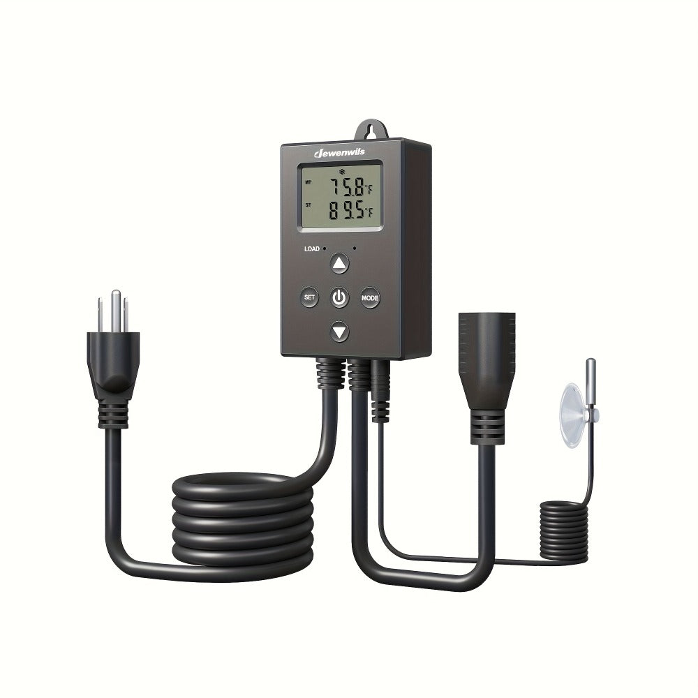 Digital Temperature Controller Thermostat Outlet Heating Cooling Mode 14°F-140°F LCD Display Buzzer Alarm 120V 10A 1200W for Freezer Greenhouse Reptile Aquarium Incubator Home Brew - product image 14