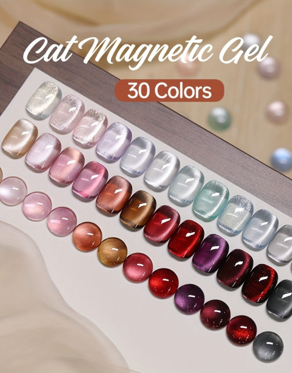 Cat Eye Gel Polish 15ml Plum Bordeaux Magnetic Soak Off UV LED – 3D Light-Shifting Effect Quick Dry Semi-Permanent Long-Lasting Fall Winter Dark Nail Colors for DIY & Salon Nail Ar - product image 12