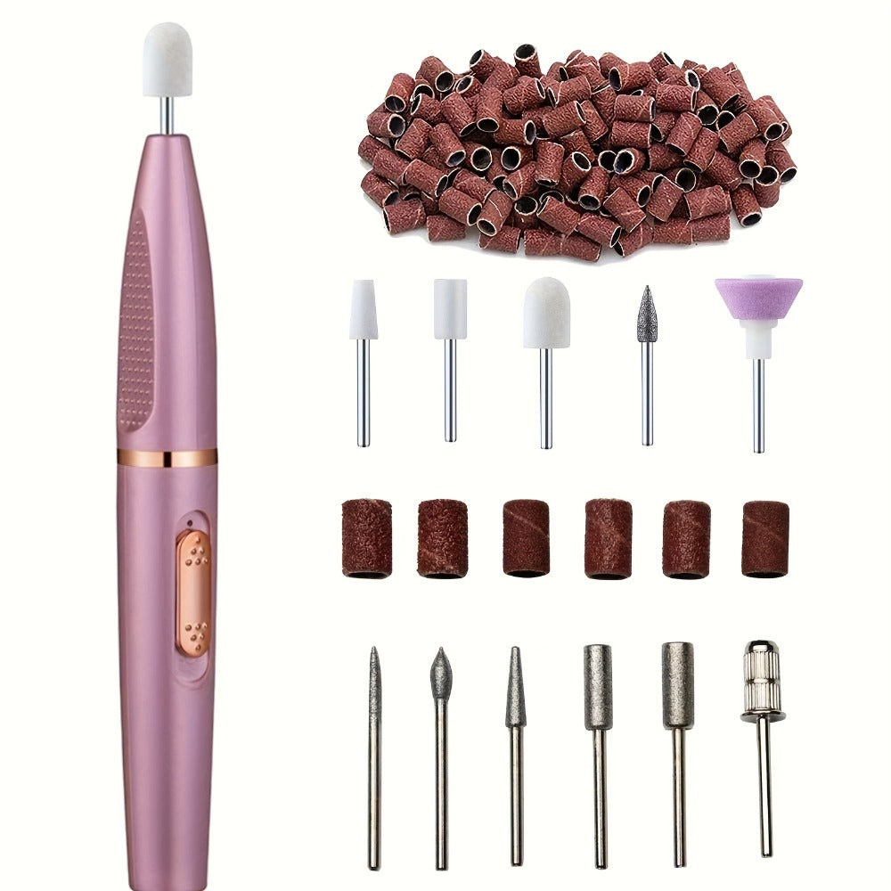 Electric Nail Drill Kit 11-Bit Variable Speed Portable Nail Grinder Machine for Gel Acrylic Natural Nails – Professional Manicure Buffing Filing Cuticle Removal Tool for Home Salon - product image